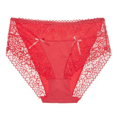 China Cheap wholesale special design viable fashionable more suitable women's lace panties breathable underwear for sale