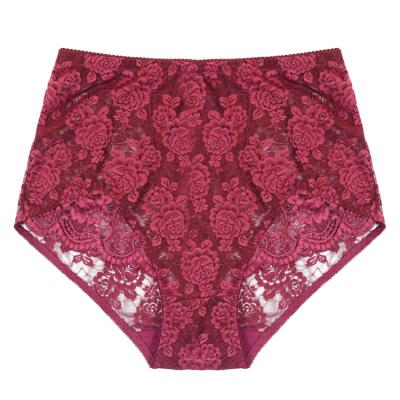 China Luxurious fashionable high quality panties breathable large plus size cotton lace underwear seamless women's panties for sale