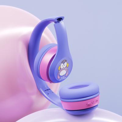 China Headphone Customization 85dB BT Wireless Portable Foldable Kids Headband Children (can use wired also) over ear headphones bluetooth for sale