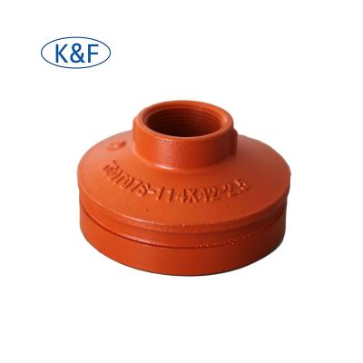 China Steam CE Approved Factory Ductile Iron Reducing Flexible Grooved Reducer for sale