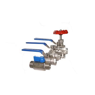 China General China Factory 2PC Joint Welded Ends 1000wog Threaded Stainless Steel Ball Valve for sale