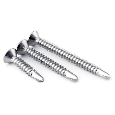 China Factory Direct Flat 6.3x19mm Hex Head Galvanized Stainless Steel Self Drilling Screws for sale