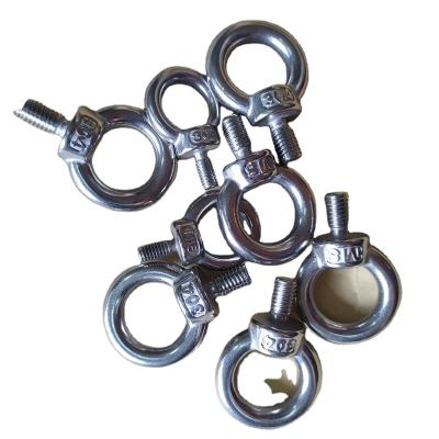 China Stainless Steel M3 - 304 Stainless Steel M100 Eye Bolts Eye Bolts Threaded Shank Eyes for sale