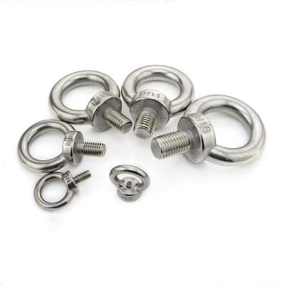 China Galvanized regular m3 m4 m5 eyebolt 304 stainless steel eyebolt 3/4 threadshank eyebolt for sale