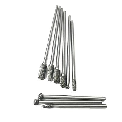 China High Quality Two Sides Tungsten Carbide Standard Cut Long Shank Tungsten Carbide Burrs for sale