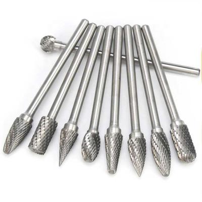 China Tungsten Carbide Machine- Burrs Long Shank Tungsten White Carbide Burs High Quality Carbide for sale