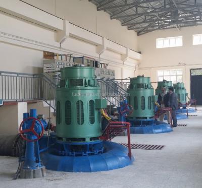 China 500kW Small Stainless Steel (06Cr13Ni4Mo) Francis Turbine / Water Packaged Vertical And Hydro Generator Set for sale