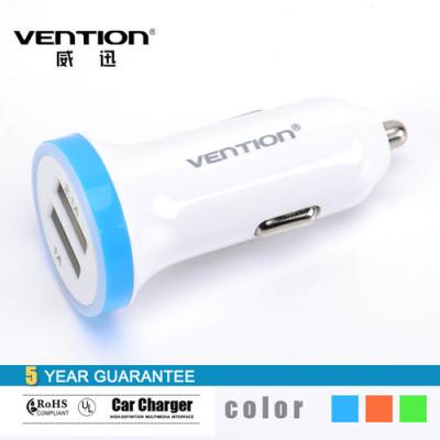 China 3.1A Dual USB Car Charger DC5V 2.1A / 1A Monster 2 Port USB Car Charging Device for sale