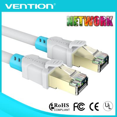 China White Bule Cat6a 5m Patch Cord Cable for Computer RJ45 Twisted Pair Double Shielded PVC Jacket for sale