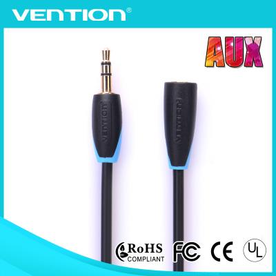 China Varón a los cables de audio azules y negros aux. de encargo femeninos del cable de audio para el ordenador en venta