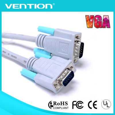 China Cabo de extensão azul do monitor de VGA do revestimento de PVC Com o homem de VGA do computador de Ferriters a D-Secundário masculino à venda