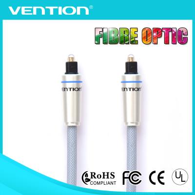 China Liga de alumínio de conector de cabo do áudio da fibra óptica 3.5mm de Digitas/nylon video trançado à venda