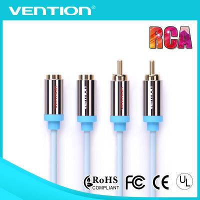 Chine Long RCA mâle visuel audio protégé de câble de 3ft au mâle féminin à la femelle pour l'auxiliaire de voiture à vendre