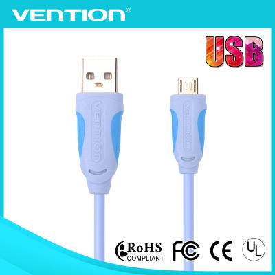 China TPE USB 2.0 Micro USB Extension Cable A male to Micro B Male Gold Plating 1.3m Long for sale