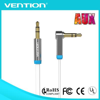 China 90 graadwit 3.5mm Stereo Audiokabel/3.5 mm de Audio van de Hefboomuitbreiding Kabel Te koop