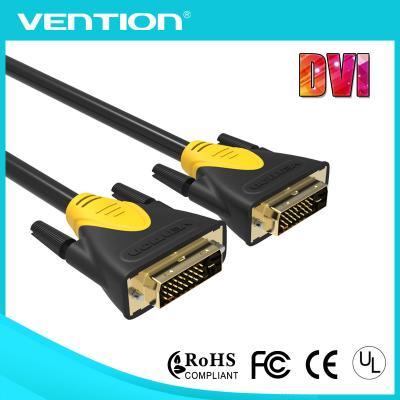 Cina L'oro ha placcato 24+1 il maschio di Pin DVI al PC del cavo/al cavo maschii monitor del computer, il nero in vendita