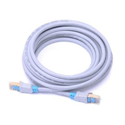 China Cat6A Shielded RJ45 Patch Cord Cable PVC Jacket Lan Cable For Computer for sale