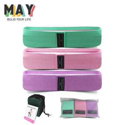 China Home Exercise Women Hip Strength Training Cloth Booty Bands Home Hip Circle Fitness Anti Slip Exercise Resistance Bands Wide for sale