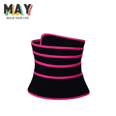 China Spandex & Women Waist Trainer Nylon Latex Waist Trainer Fitness Exercise Adjustable Waist Wraps for sale