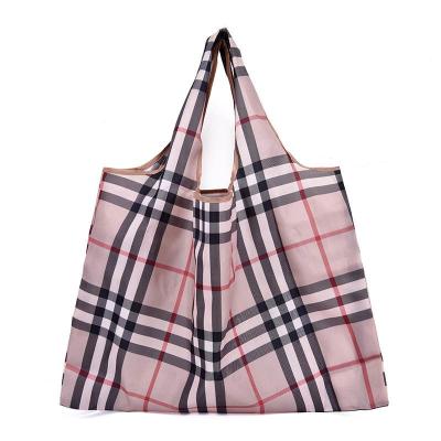 China Oxford Cloth Foldable Shopping Bags Large Capacity Bagreusable Handled Shopping Bagreusable Waterproof Handbags for sale