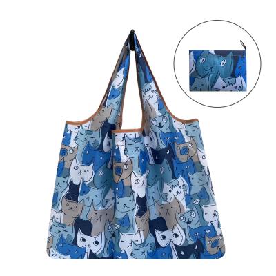 China Retail Foldable Fabric Bags Large Capacity Handled Bagreusable Shopping Bagreusable Waterproof Handbags for sale