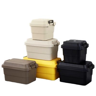 China Wholesale Large Medium Size Plastic Bin Stocked Colorful Storage Box For Car /clothes /toy for sale