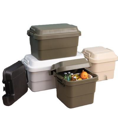 China Wholesale Large Medium Size Plastic Bin Stocked Colorful Storage Box For Car /clothes /toy for sale