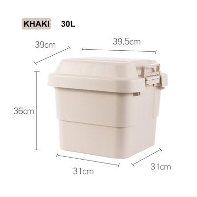 China Modern the cheapest price of different size plastic colorful storage bin with hinged lids for car tray and storage bin for sale