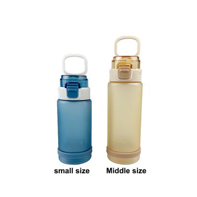 China Sustainable 640ml Tritan BPA Plastic Surface Free Rising Water Bottles Frosted Plastic Water Bottle for sale