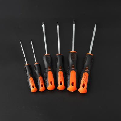 China Durable Custom Rubber Covered Handle Magnetic Top Power Screw Drivers Set Mini Precision Screw Drivers Flat Or Star for sale