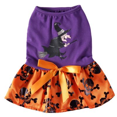 China Cute Funny Stocked Pet Costume Halloween Dog Skirt Cosplay Dog Puppy Costume Halloween Christmas Clothes Autumn Winter Fancy Dress for sale