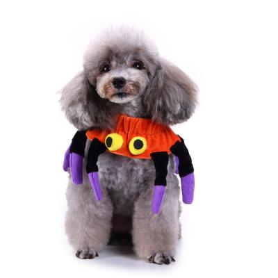 China High Quality Cute Stocked Halloween Spider Shape Design Cheap Party Collar For Dog Halloween Pet Customized Funny Costume for sale