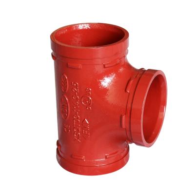 China Connect Pipes Epoxy Coated Ductile Iron Grooved Fittings Supplier 1