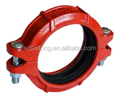 China FM Fire Protection Systems CE Approved Ductile Iron Grooved Flexible Coupling for sale