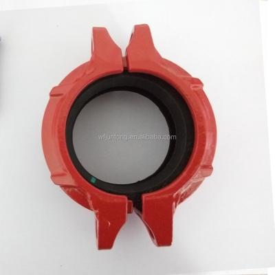 China Connect Pipes FM/UL APPROVED Ductile Iron Galvanized Grooved Pipe Fittings And Couplings For Fire Fighting for sale