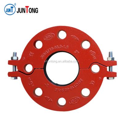 China Iron Ductile Grooved Iron Fire Fighting End Fitting Clamp for sale