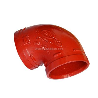 China Conduit Iron Grooved Elbow Fitting for sale