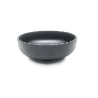 China Japan Style Solid Black Matte Effect Melamine Ramen Bowls for sale