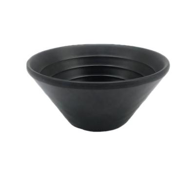 China Japanese Style Melamine Black Melamine Soup Bowl Viable Melamine Restaurant Bowl Shaped Bowls for sale