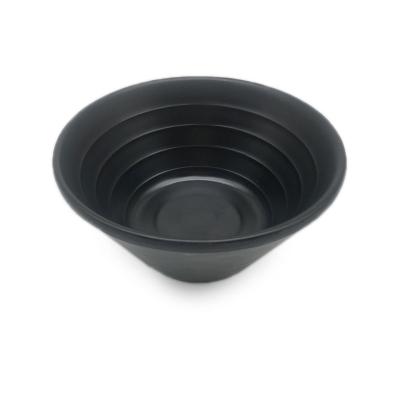 China Japanese Style Sustainable Restaurant Cheapest Price Matte Black Melamine Bowl for sale