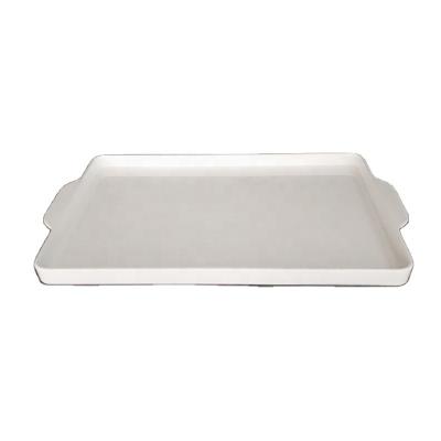 China Home/Restaurant/Bar/Hotel/Wedding/Super Markets Promotions Price Cheap Hotel Room Melamine White Serving Tray Rectangle Melamine Tray for sale