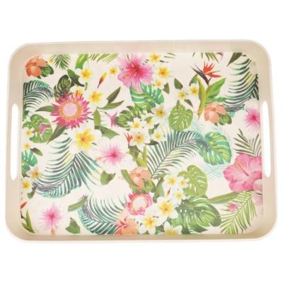 China 1 2021 Serving Eco Friendly Bamboo Tableware Table Tray Bamboo Fiber Trays for sale