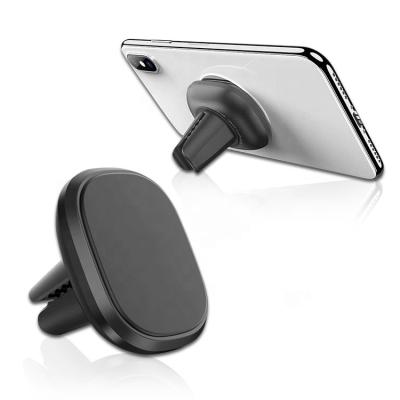 China Free Sample Universal Mini Strong Magnet Car Air Vent Phone Holder Stand Air Vent Magnetic Mobile Mount Clip Car Cell Phone Holder for sale