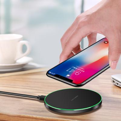 China Inalambrico de Cargador Mobile Phone 10W Cell Phone Wireless Charger Slim Quick Charger Mobile Phone for sale