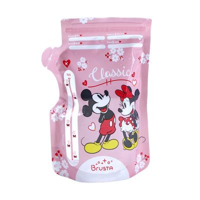 China 250ml Disposable Custom Temperature Indicator Breastmilk Storage Plastic Bag for sale