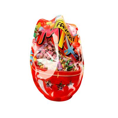 China Food Factory OEM Favors Christmas Candy Packaging Bag With Clear Window for sale