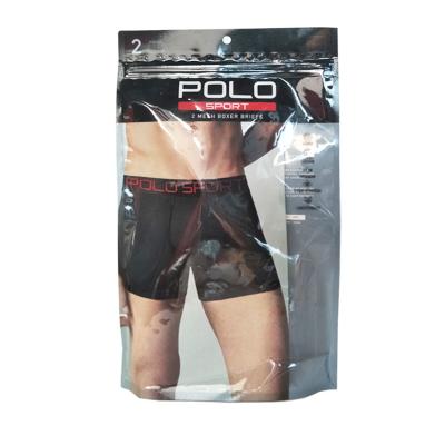 China Custom Printing Moisture Proof Reusable Holder Up Ziplock Aluminum Foil OPP Laminated Plastic Packing Bag For Men Underwear for sale