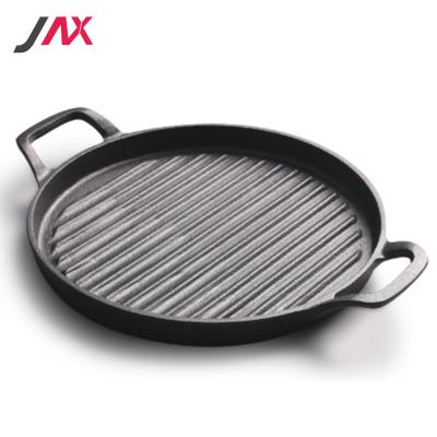 China Non Viable Frying Pan Bottom Induction Cast Iron Stick Frying Pan Wholesale Cast Iron Metal Stove for sale