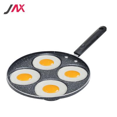 China Induction Cooker Egg Frying Pan Cheap Iron Egg Cooking Pan Cookware Egg Pan 4 Hole Round for sale