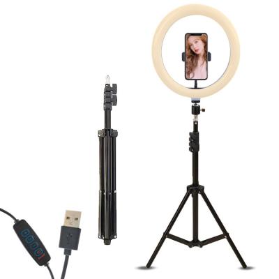 China 2021 Selling Lighting Selfie Photography Led 26cm Ring Light With Tripod Stand Stable New Arrival Best For Phone for sale